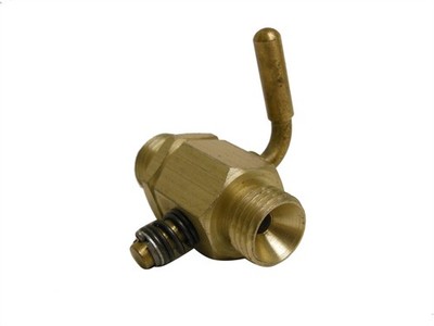 Brass Fuel Petcock 1/2-20 Threaded Ends Vintage Mini Bikes Choppers Motorcycles
