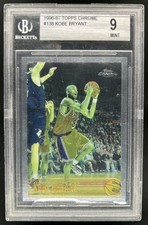 1996-97 Topps Chrome Kobe Bryant Rookie RC #138 Lakers BGS 9