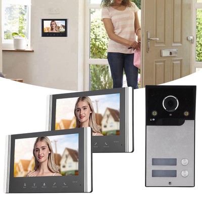 Video Doorbell Intercom System 7in TFT LCD Screen 120° Wide Angle For Home A Hot