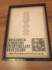 Rick Grech & friends-The last five years-1973 A4 framed advert