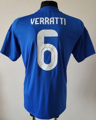 adidas Italy Home Jersey 2024/2025 Veratti #6 Football Fan Shirt Size Large