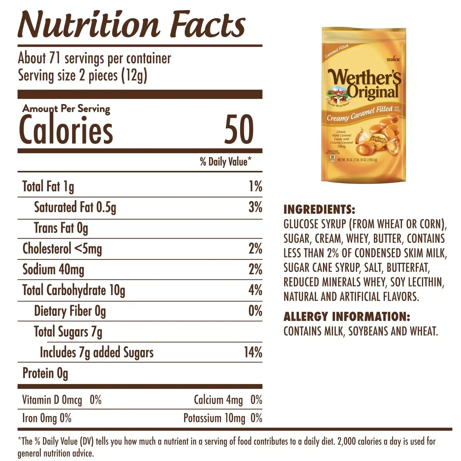 Werther's Original Creamy Caramel Filled Candy, 27 oz Free and fast shipping