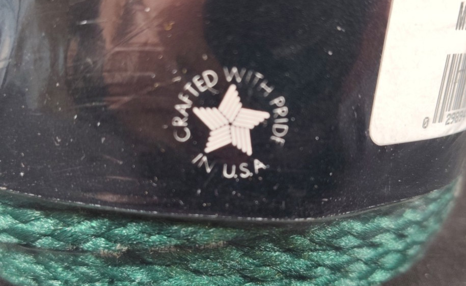 Maxi-Cord Macrame Dark Green Braided Polypropylene 6mm 100 Yards USA - New Qty 2