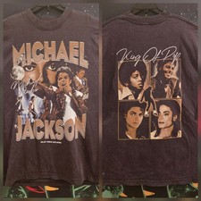 MICHAEL JACKSON Play Nice Studio Street Wear Shirt 2XL Fits as 3XL OVERSIZED AOP