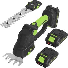 Cordless Grass Shear Shrubbery Trimmer 2-IN-1 Hedge Shears/Grass Cutters US Sent