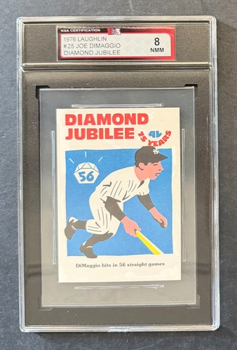 Joe DiMaggio #25 card from 1976 Laughlin Diamond Jubilee