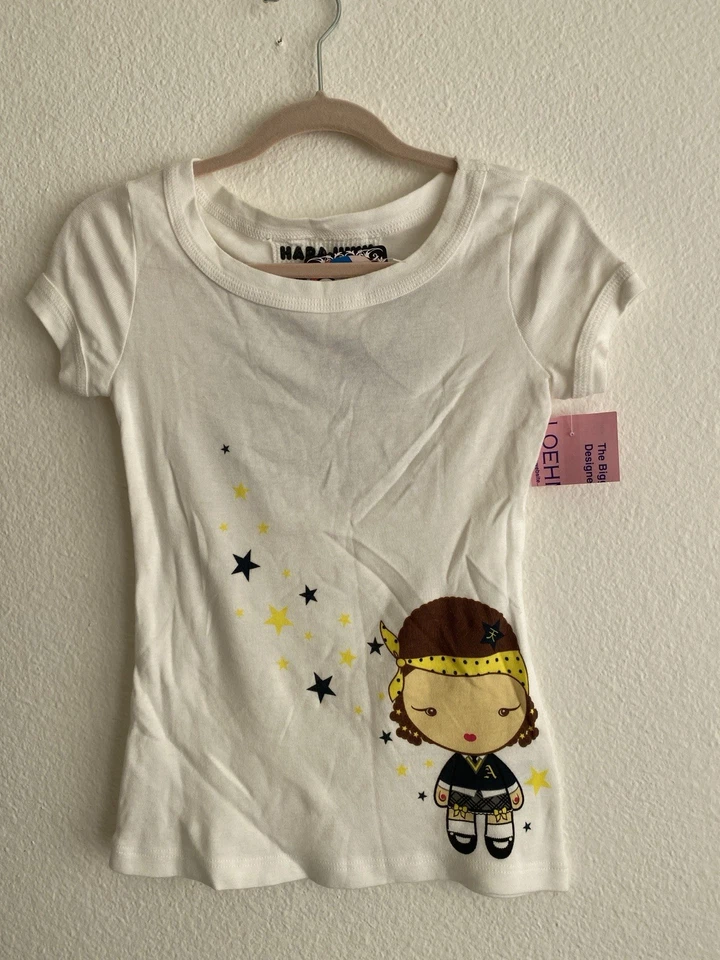 VINTAGE HARAJUKU LOVERS GIRLS TOP Kids TEE T-shirt GWEN STEFANI Size 6 NEW - Image 2 of 4