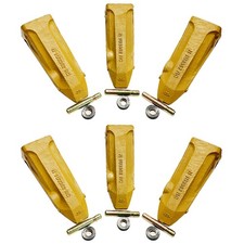 1U3352RC CAT Style J350 General Purpose Rock Chisel Bucket Teeth w/ Pins - 6PK