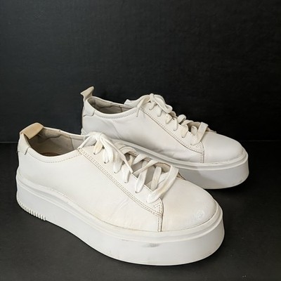 Vagabond White Leather Platform Sneaker Women Size 39 US 8.5