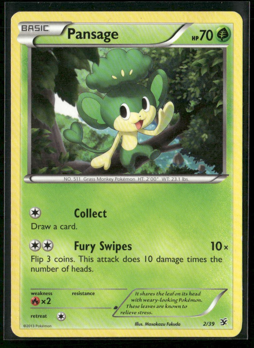 Pansage Kalos Starter Set 2/39 Regular MP