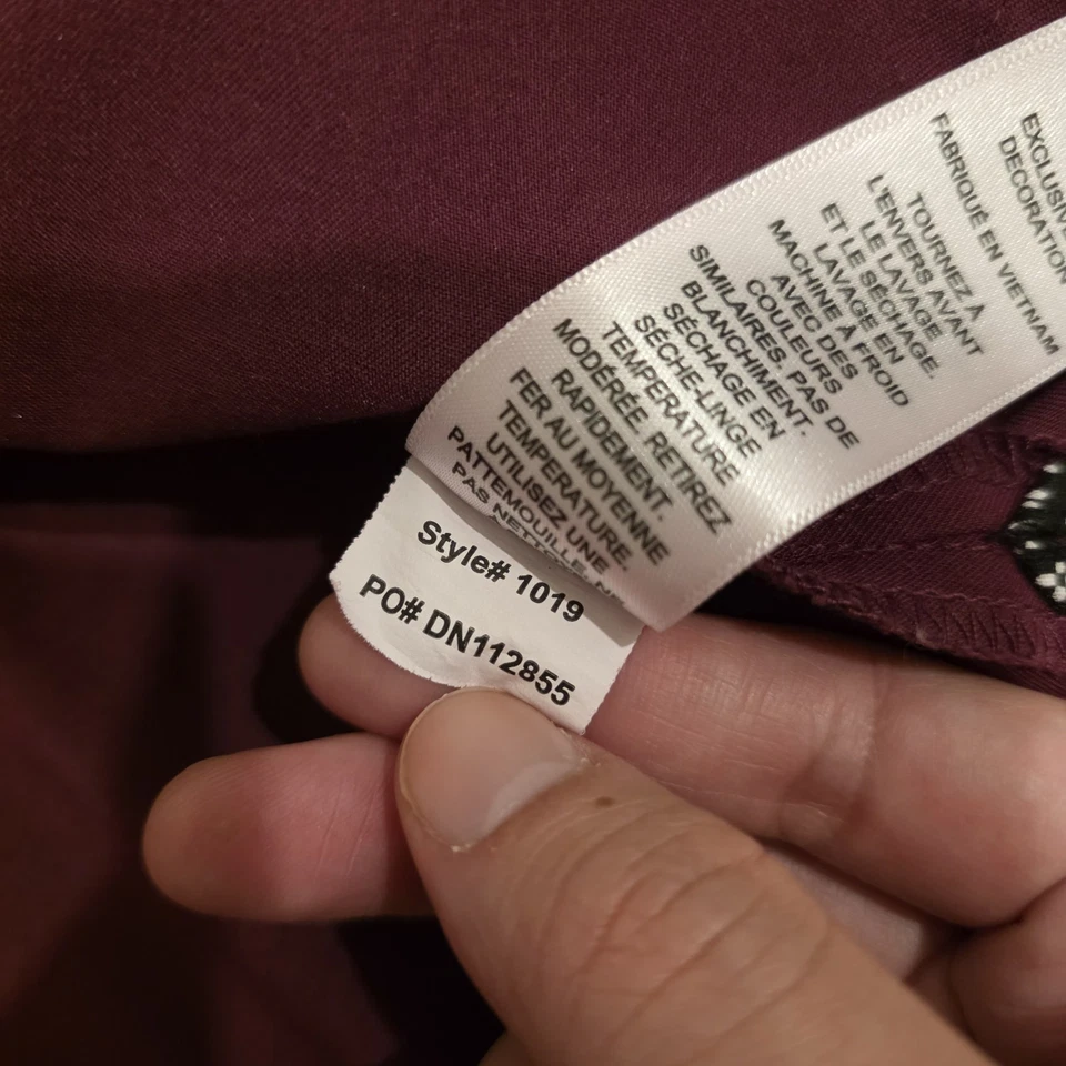 Koi Next Gen/Tech Wine Colored Scrub Lot Of 2 Sets XL/P 2 Tops 2 Pants - Image 4 of 4