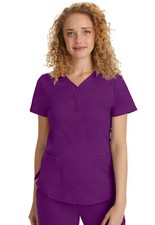 Healing Hands Women Scrubs Jane Top 2167 EGGPL Eggplant Free Shipping