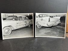 2 1962 Photos, 1958 Chrysler? Wreck,  Indiana St. Police, Fort Wayne Post #10
