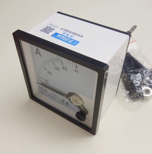 1PC NEW AC 0-40A Analog Ammeter Panel AMP Current Meter 72*72mm wire direclty - Picture 3 of 7