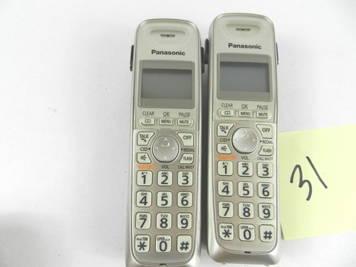 Partia (2) Panasonic KX-TGA402 1,9 GHz Bezprzewodowa słuchawka rozszerzająca Telefon - Zdjęcie 2 z 5