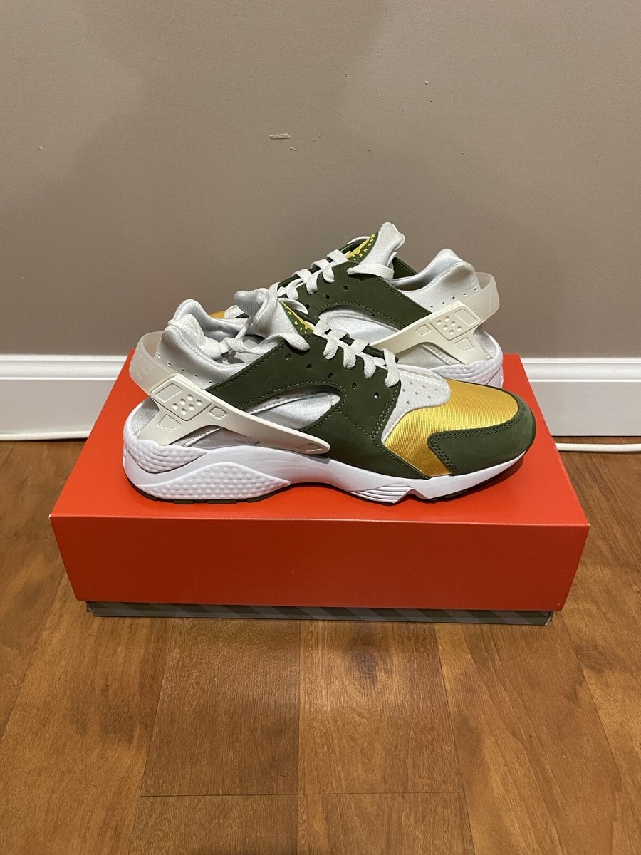stussy nike air huarache dark olive