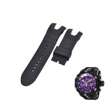 Venom 11157 26mm Black Rubber Watch Strap For Invicta