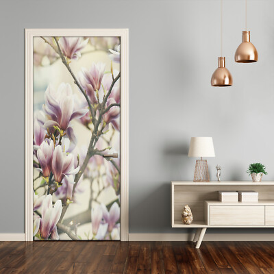 3D Home Art Door Wall Self Adhesive Removable Sticker Flowers Plants Magnolia