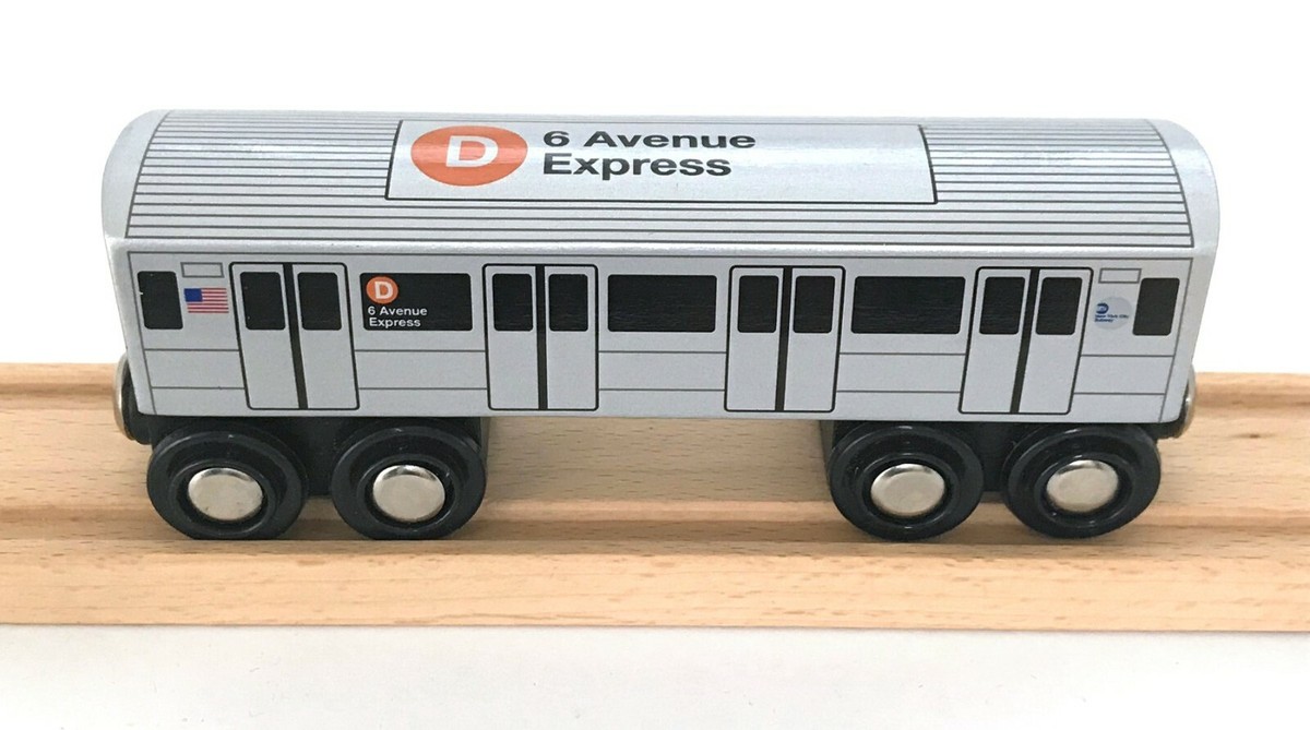 Munipals MP01-110D Wooden Subway Train MTA NYC-D 6th Avenue