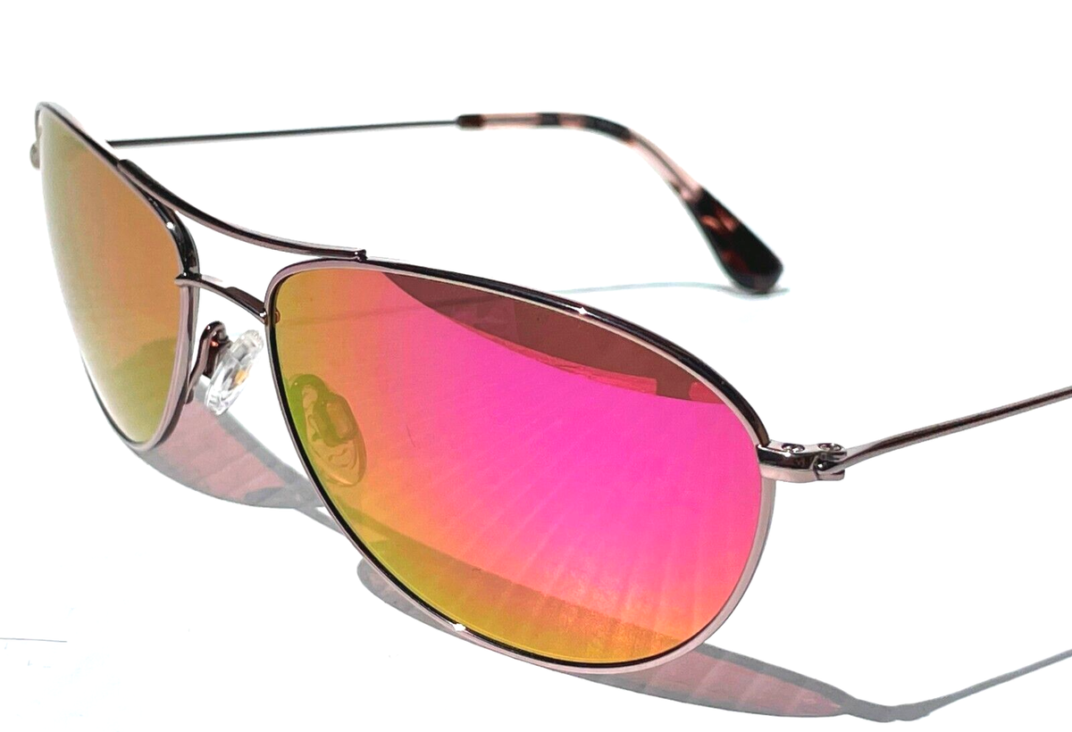 MAUI JIM Sunglasses BABY BEACH MJ-245-16R PINK Tort FRAMES ONLY 56-18-120 NEW Maui Jim BABY BEACH Rose Gold POLARIZED Sunrise Pink  main image 2