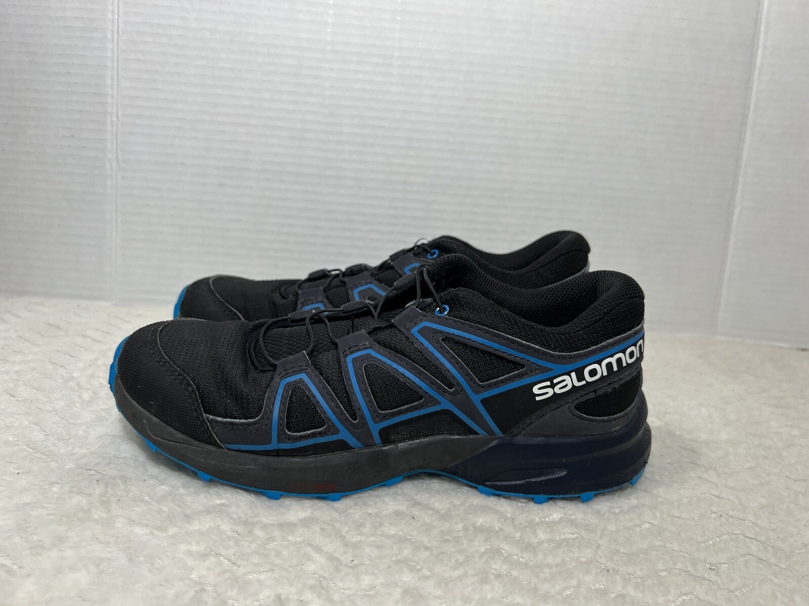 Scarpe blu nere Salomon Speedcross taglia 9 da donna taglia 7 5 trail running da ragazzo