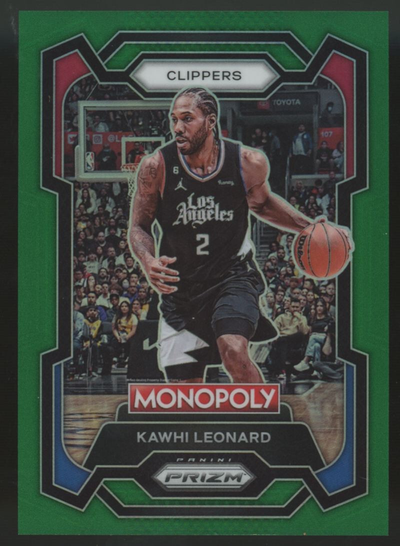 2023-24 Panini Prizm Monopoly Kawhi Leonard Green /24 #37