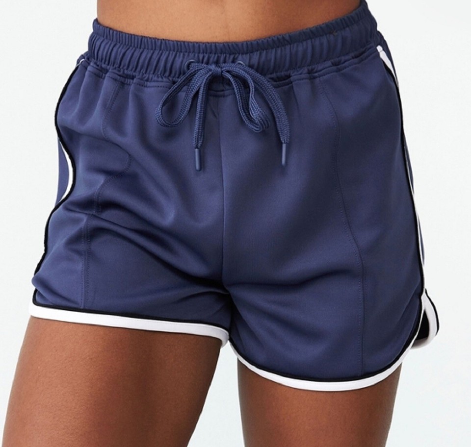 COTTON ON Women's Retro Gym Shorts Blue Size Small eBay