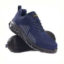 MENS SAFETY ULTRA LIGHTWEIGHT WORK AIR TRAINERS STEEL TOE CAP WOMENS SHOES ANKLE