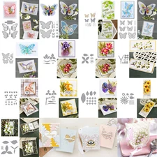 New Foldable Butterfly and Flower Cutting Dies for Scrapbooking and Embossing