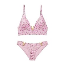 Victoria's Secret Swim 2 PC Set V-Hardware Bralette Bikini Top/Cheeky Bottom NWT