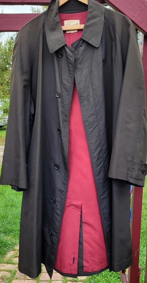 Abrigo de Colección Mujer LG/38 Elegante Seda Marrón Hecho en Japón Lloyds of Grand Rapids Foto 2 de 4