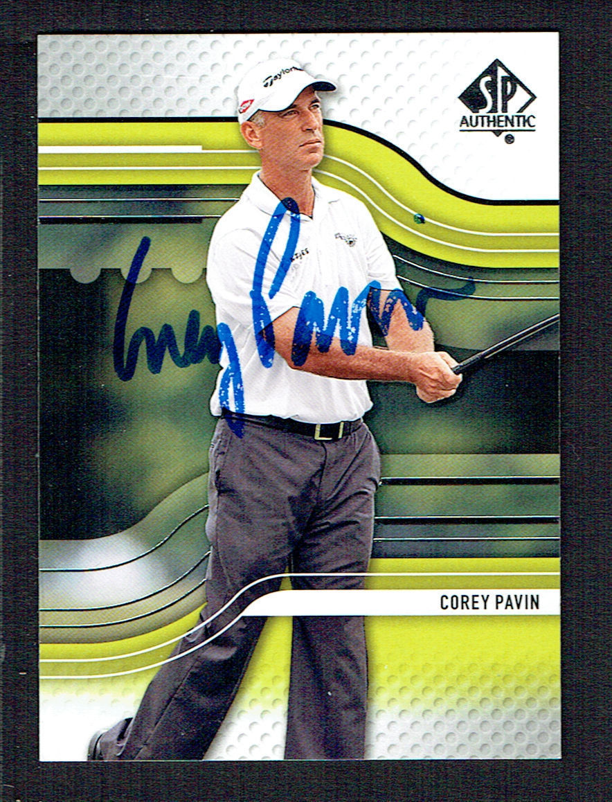 Corey Pavin #19 signed autograph 2012 SP Authentic Upper Deck Golf Card