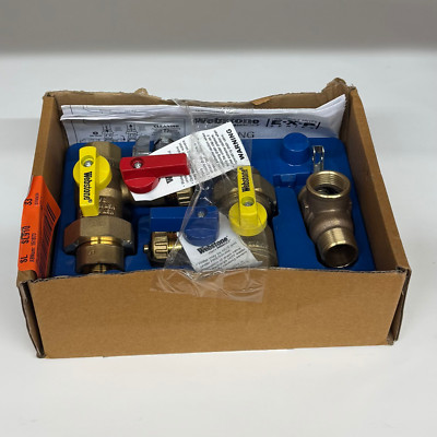 NIOB Webstone 3/4 in EXP Tankless Water Heater Service Valve Kit H-42443WPR-R