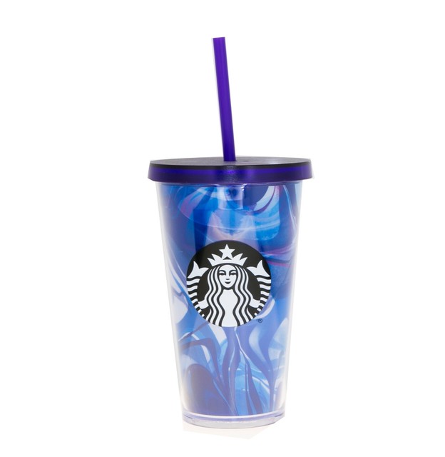 starbucks blue gradient cold cup