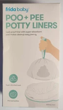 Frida Baby Poo + Pee Potty Liners: Leak Proof Liner W/ Super Absorbent Pad 30pc