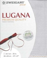 Zweigart Precut Lugana 25 count Silvery Moon 3835/7011