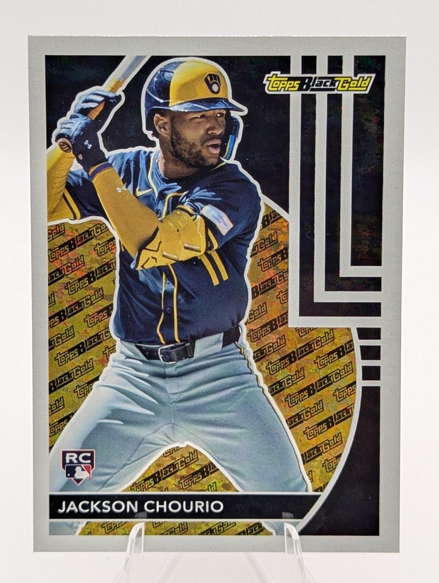2024 Topps Update Series Jackson Chourio Black Gold RC Rookie #BG