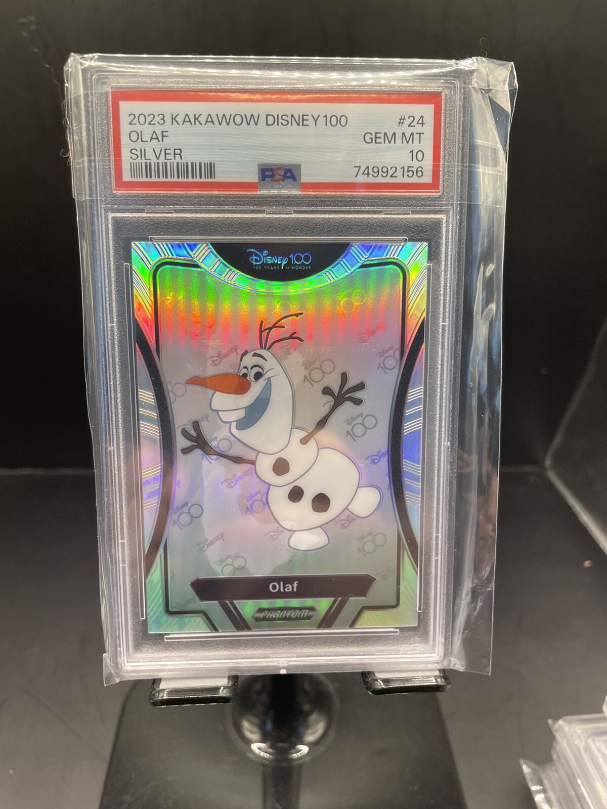 2023 Kakawow Disney 100 Years #24 Olaf Silver Refractor PSA 10 GEM Hot Card