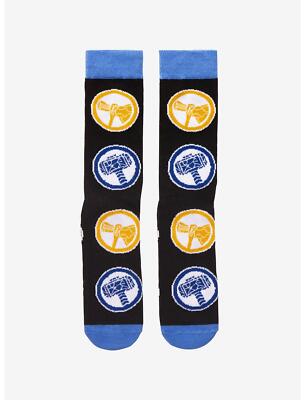 Disney Marvel THOR LOVE AND THUNDER MENS SINGLE Crew Socks NEW