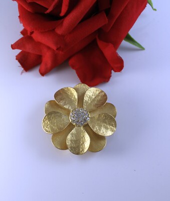 Broche Premier Designs Chat Et Chaton - Or Avec Strass - Bijou Animal Neuf
