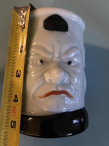 Taza o piedra de tres caras de porcelana antigua/vintage  - Imagen 4 de 5