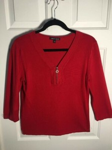 lightweight red sweater