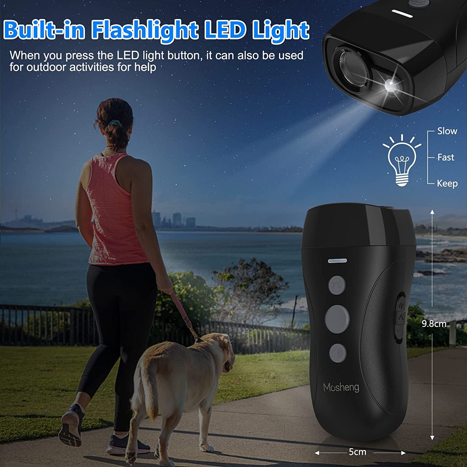 Anti Barking Device Dog Deterrent Whistle 3 in 1 Training Tool Stop Control eBay