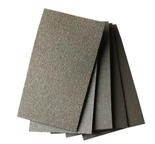 Diamond Hand Polishing Pads Strip Set (5pc), Hook and Loop Backed