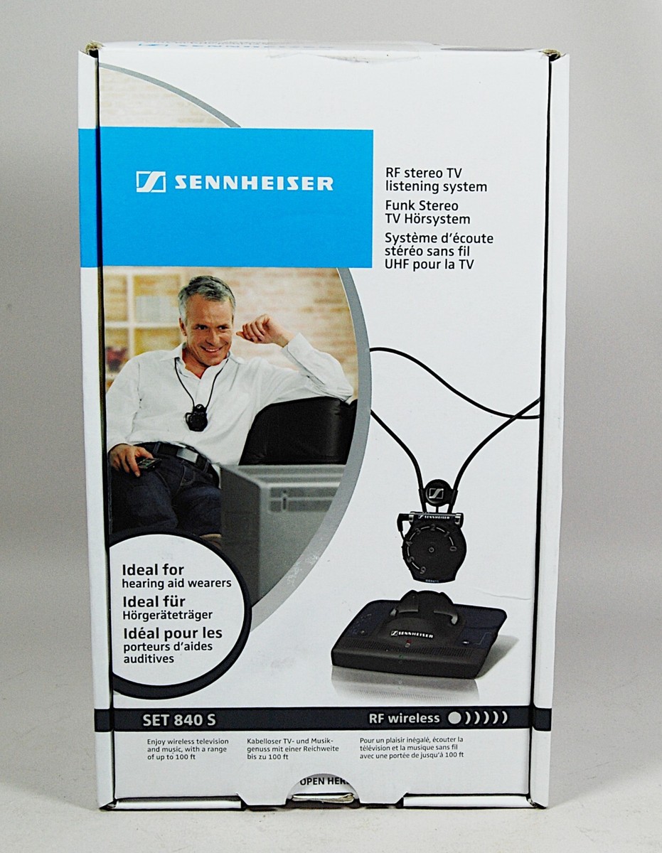 Sennheiser SET 840 S Hearing aid-compatible RF wireless TV listening system  | eBay