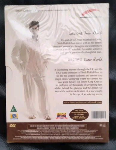 The Inner/Outer World OF SHAH RUKH KHAN 2 DISC DVD New Sealed NTSC Collectible - Foto 6 di 10