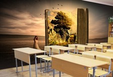 3D Girl Sea B3183 Business Wallpaper Wall Mural Self-adhesive Commerce