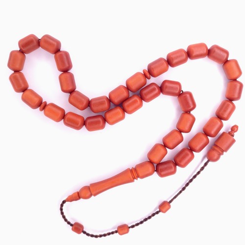 Darkening German Fiber Prayer Beads Capsule, Alman Tesbih Tasbih Misbaha 994 - Picture 9 of 17