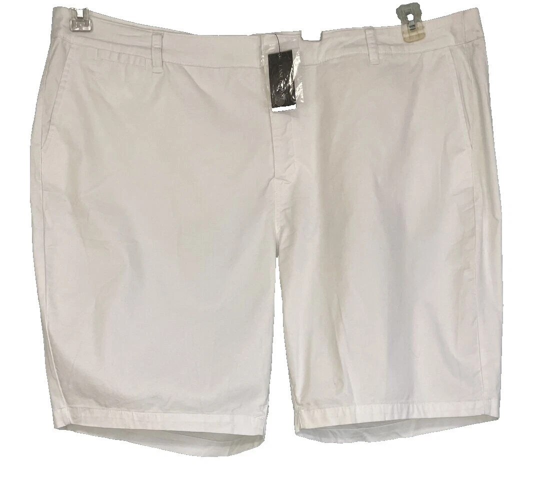 Mezcla de algodón blanco Lane Bryant Pantalones Cortos para mujeres