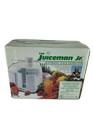 THE JUICEMAN Jr Fruit Vegetable Juicer Automatic Extractor Model JM-1 NEW IN BOX